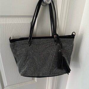 Elegant Black and bling Women's Tote Bag